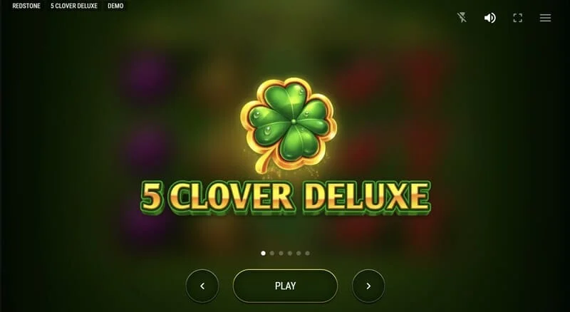 5 Clover Deluxe - menú principal